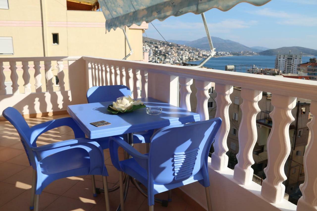 Apartment Panorama Sarande Bagian luar foto